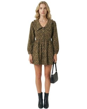 slim fit dress slacks Print Satin Tiered Mini Dress - Pinch