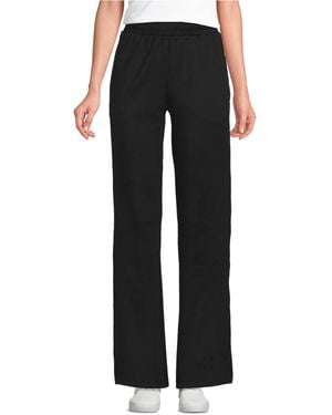 Lands' End School Uniform Active Performance Track Pants - Black