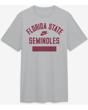 Nike Florida State Seminoles Arch Wordmark Legacy Tri-blend T-shirt - Gray