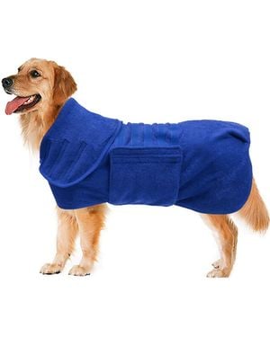 Aronkl Microfiber Super Absorbent Dog Drying Coat - Blue