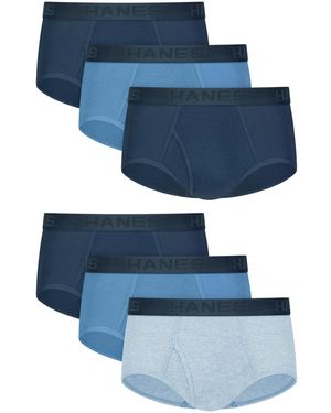 Hanes Ultimate Cotton Dyed Briefs - Blue