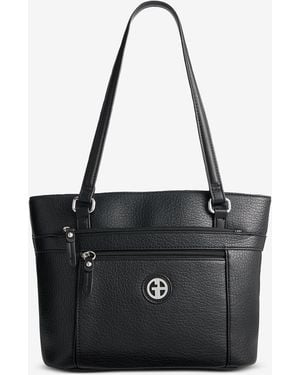 Giani Bernini Large Pebbled Tote Bag - Brown
