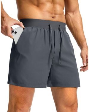 FURLING Athletic Zipper-pocket Shorts - Gray