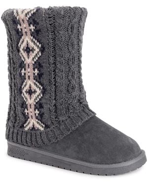 Muk Luks Cheryl Boots - Gray