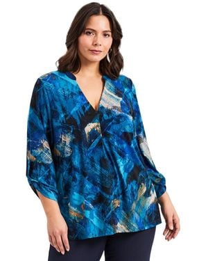 Avenue Audrey Ity Top - Blue