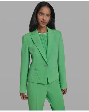KARL LAGERFELD Notched-lapel Collar Jacket - Green