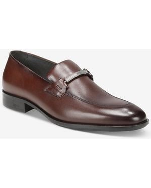 BOSS Boss By Colby Italian Leather Bit Loafers - Brown