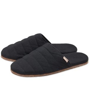 feel good Quilted Mule Slipper / House Shoes - Black