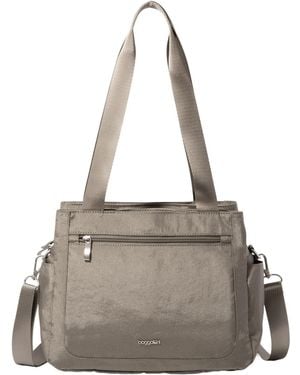 Baggallini Modern All Time Small Satchel Handbag - Gray