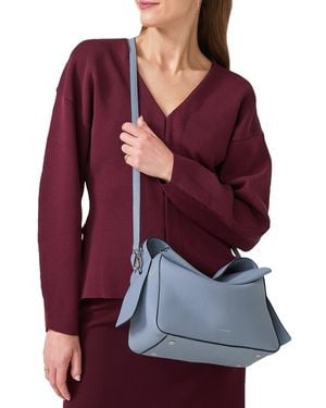 Radley De Beauvoir Leather Zip Top Grab Bag - Red
