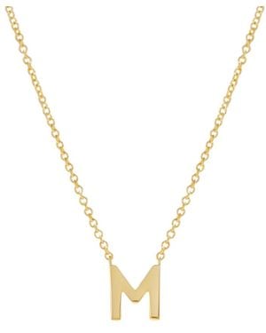 Ana Luisa Gold Initial Necklace - Black
