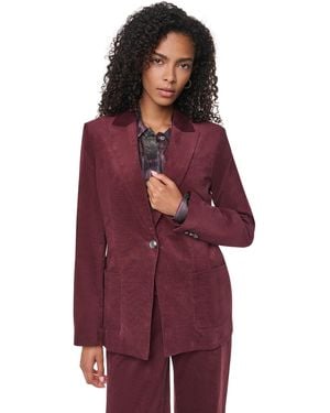 DKNY Stretch Corduroy Tailored Blazer