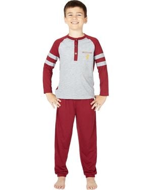 Harry Potter Boys Gryffindor House Athletic Varsity jogger 2pc Pajama Set - Red
