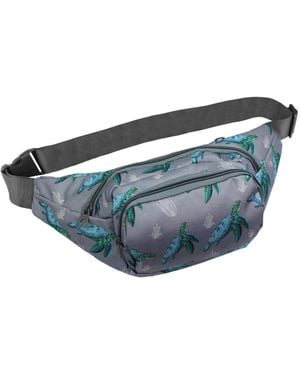 World Traveler The Wildlife Edit 14-inch Fanny Pack Adjustable Crossbody Waist Pack - Blue