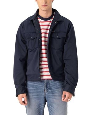 Members Only Soft Shell Shirt Jacket - Blue