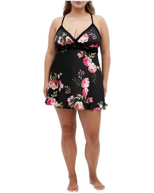 City Chic Plus Size Arcadia Chemise - Black