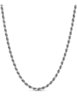 LuvMyJewelry Akari Diamond-cut Rope Chain Necklace - Metallic