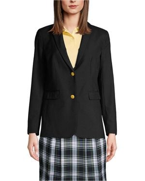 Lands' End Hopsack Blazer - Black