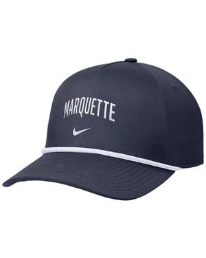 Nike Marquette Golden Eagles Rise Adjustable Hat - Blue