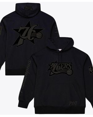 Mitchell & Ness Philadelphia 76ers Phantom Fleece Hoodie - Black