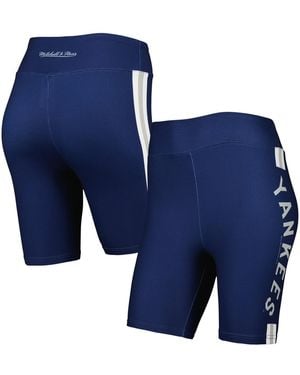 Mitchell & Ness New York Yankees Biker Shorts - Blue