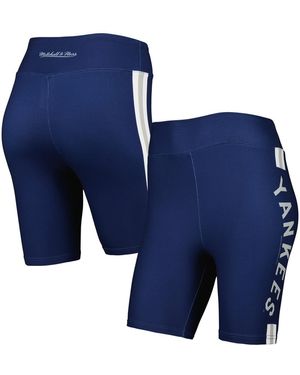 Mitchell & Ness New York Yankees Biker Shorts - Blue