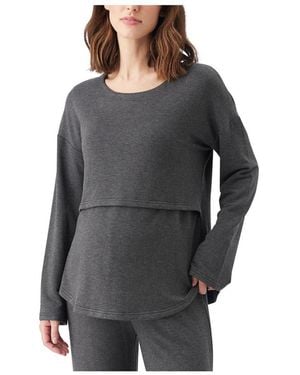 Ripe Maternity Maternity Ripe Super Soft Nursing Top - Gray