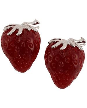 SOH The Strawberry Stud Earrings - Red