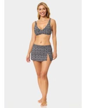Island Escape Southside Bikini Bra Skirt - Blue