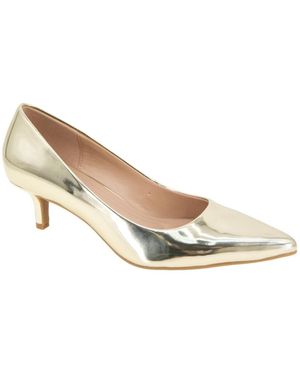 BCBGeneration Dovi Kitten Heel Pointed Toe Dress Pumps - White