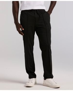 Perry Ellis Slim-fit Tapered Pull-on Pants - Black