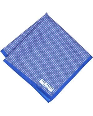 Ted Baker Ted Baker Mini Square Printed Pocket Square - Blue