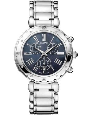 Balmain Swiss Chronograph Ia Stainless Steel Bracelet Watch 38mm - Gray