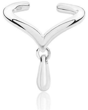Lucy Quartermaine Drop Cuff - Metallic