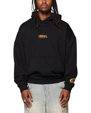 carre Graffiti Logo Hoodie - Black