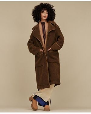 UGG Sema Comfort-fit Full-length Fluff Coat - Natural
