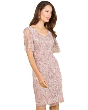 Lara Beaded Short Dress - White