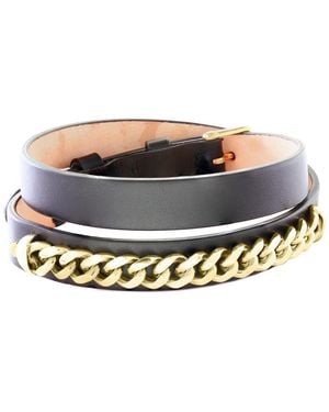 Effy Leather Bracelet - Metallic