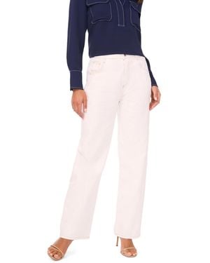 Vince Camuto Curved Seam Straight Jeans - Blue
