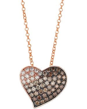 Le Vian Chocolate Ombre Diamond Pendant Necklace (1 Ct. T.w. - Metallic
