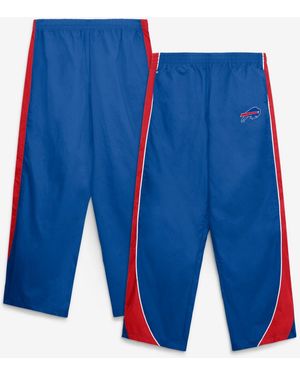 Fanatics Royal/red Buffalo Bills Team First Backwards Lateral Nylon Pants - Blue