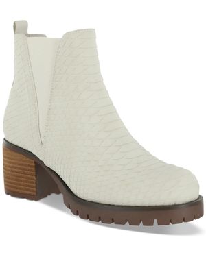 MIA Jody Lug Sole Chelsea Booties - Black