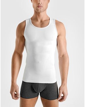 Rounderbum Seamless Compression Tank Top - White