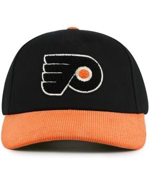 American Needle Black/orange Philadelphia Flyers Burnett Adjustable Hat