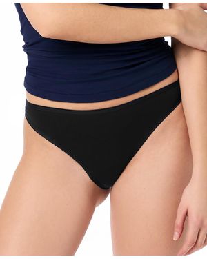 Gap Body Cotton Stretch Thong Underwear Gpw00283 - Black