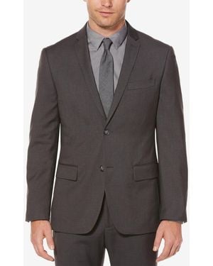 Perry Ellis Slim Fit Solid Stretch Jacket - Gray