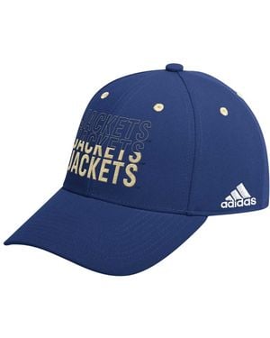 adidas Georgia Tech Yellow Jackets Seasonal Half Font Adjustable Hat - Blue