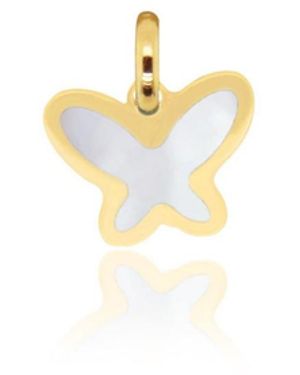 The Lovery Butterfly Charm 14k Gold 11 Millimeters - White