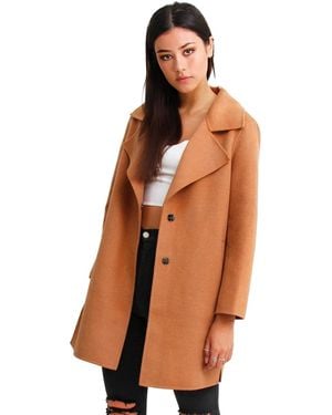 Belle & Bloom Ex-boyfriend Wool Blend Oversized Jacket - Natural