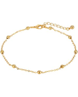 2028 Gold-tone Chain Anklet - Yellow